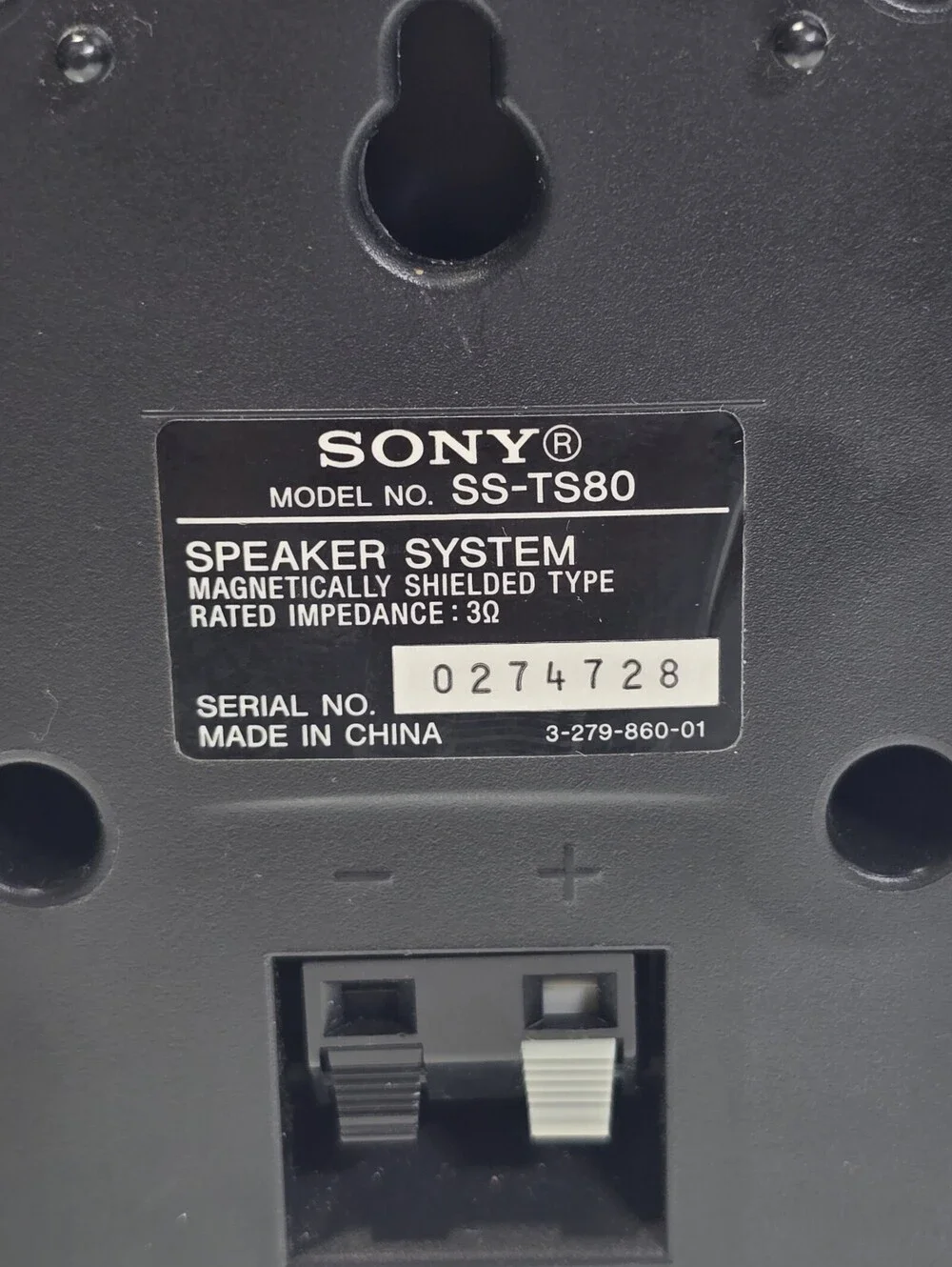 Sony SS-TS80 SS-CT80 SS-TS82 Home Theater Speaker Set 3 Ohm Tested Excellent